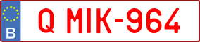 Trailer License Plate
